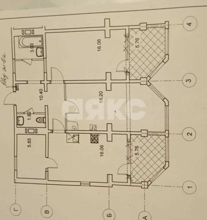 Фото №26: 3-комнатная квартира 80 м² - Сочи, Центральный, мкр. Новый Сочи, ул. Бамбуковая, 42А