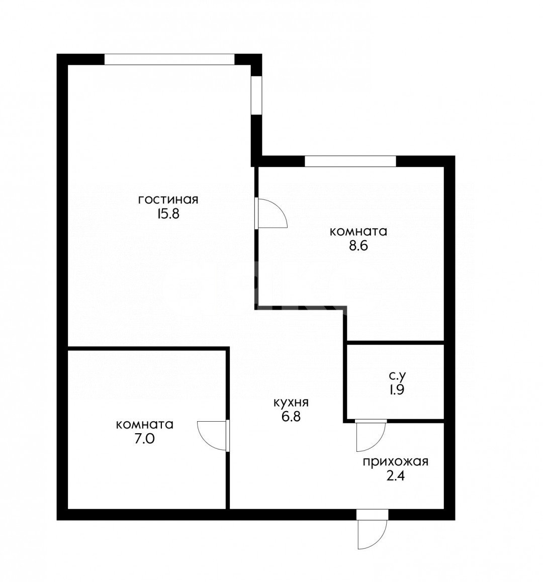 Фото №13: 2-комнатная квартира 42 м² - Сочи, Центральный, мкр. Мамайка, ул. Крымская, 89