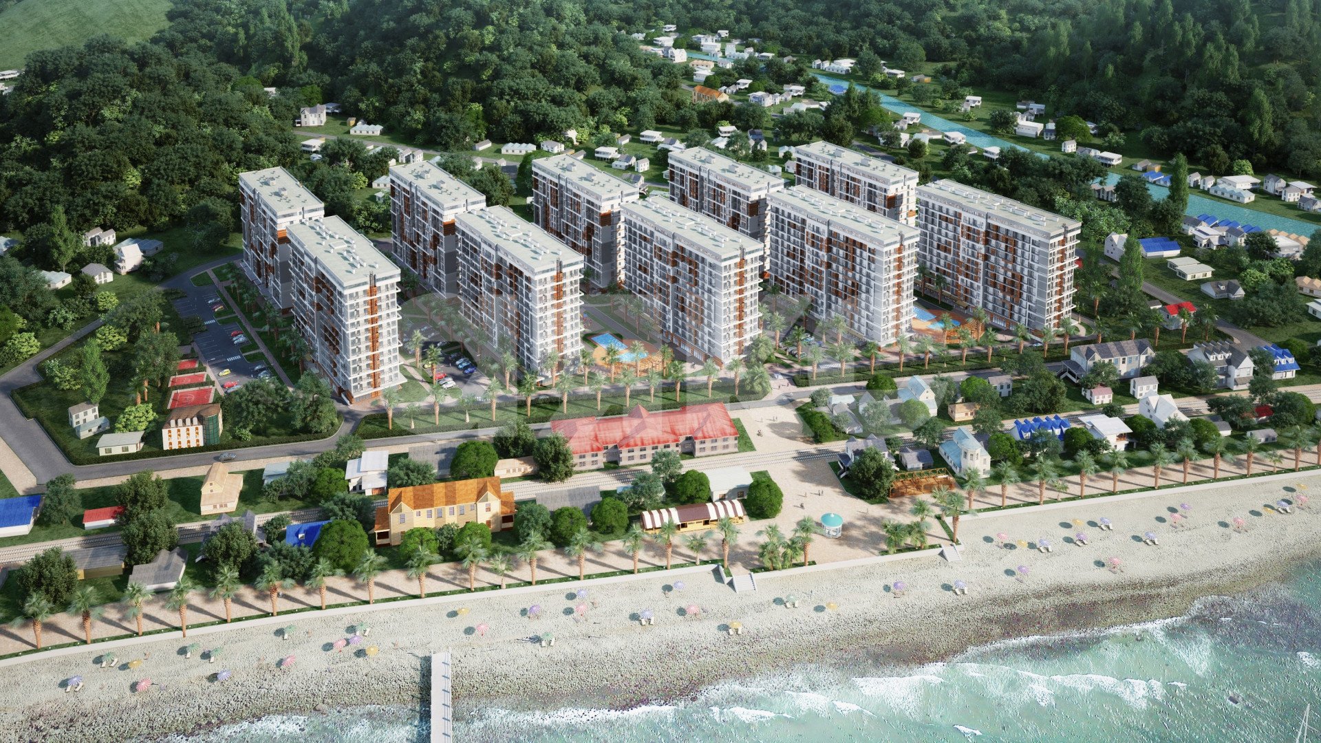 Фото №2: Студия 55 м² - Дагомыс, Лазаревский, мкр. жилой комплекс Каравелла Португалии, ул. Старошоссейная, 5к7