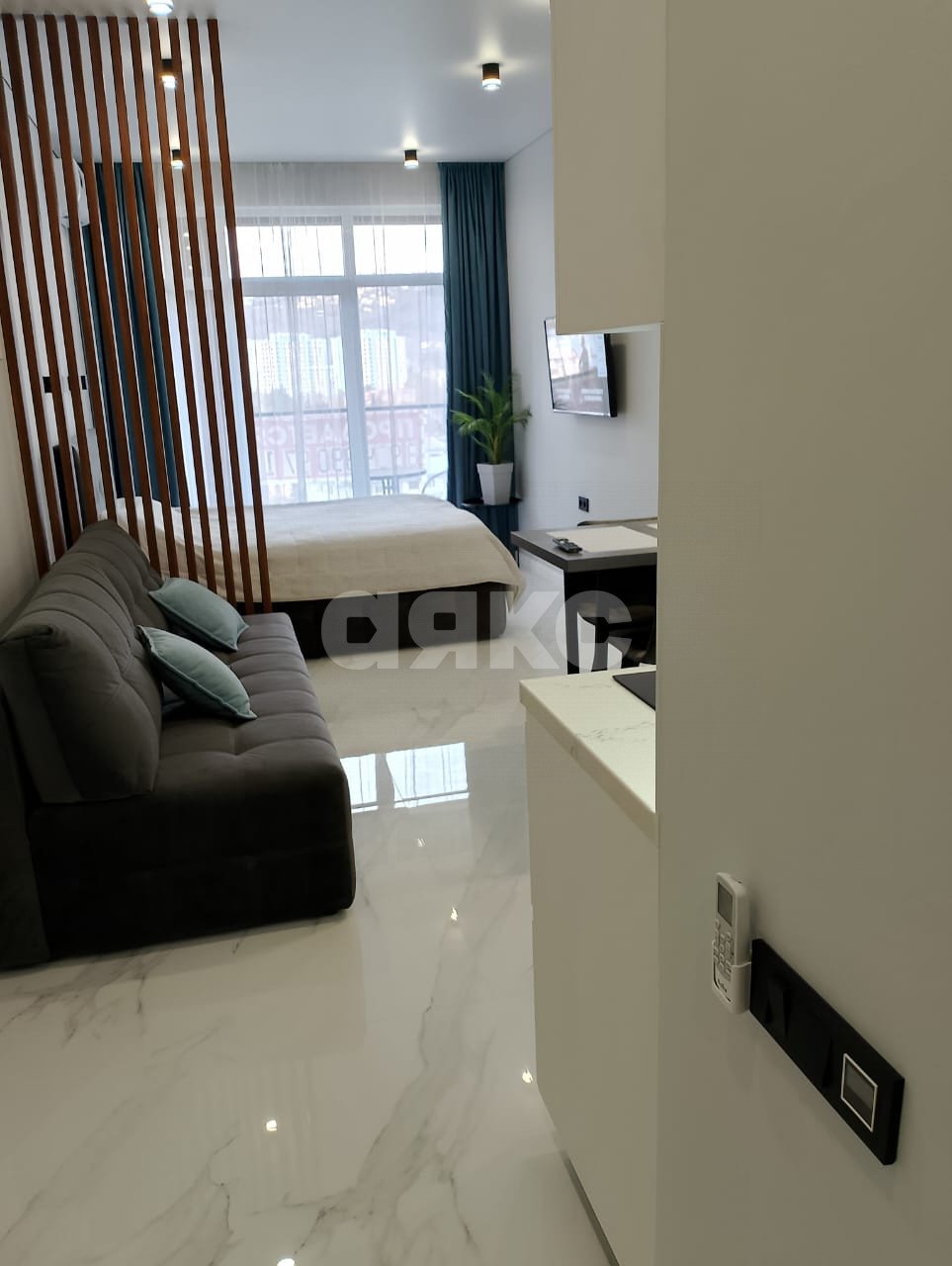 Фото №7: Студия 29 м² - Дагомыс, Лазаревский, мкр. жилой комплекс Аллея Парк, ул. Батумское шоссе, 28А