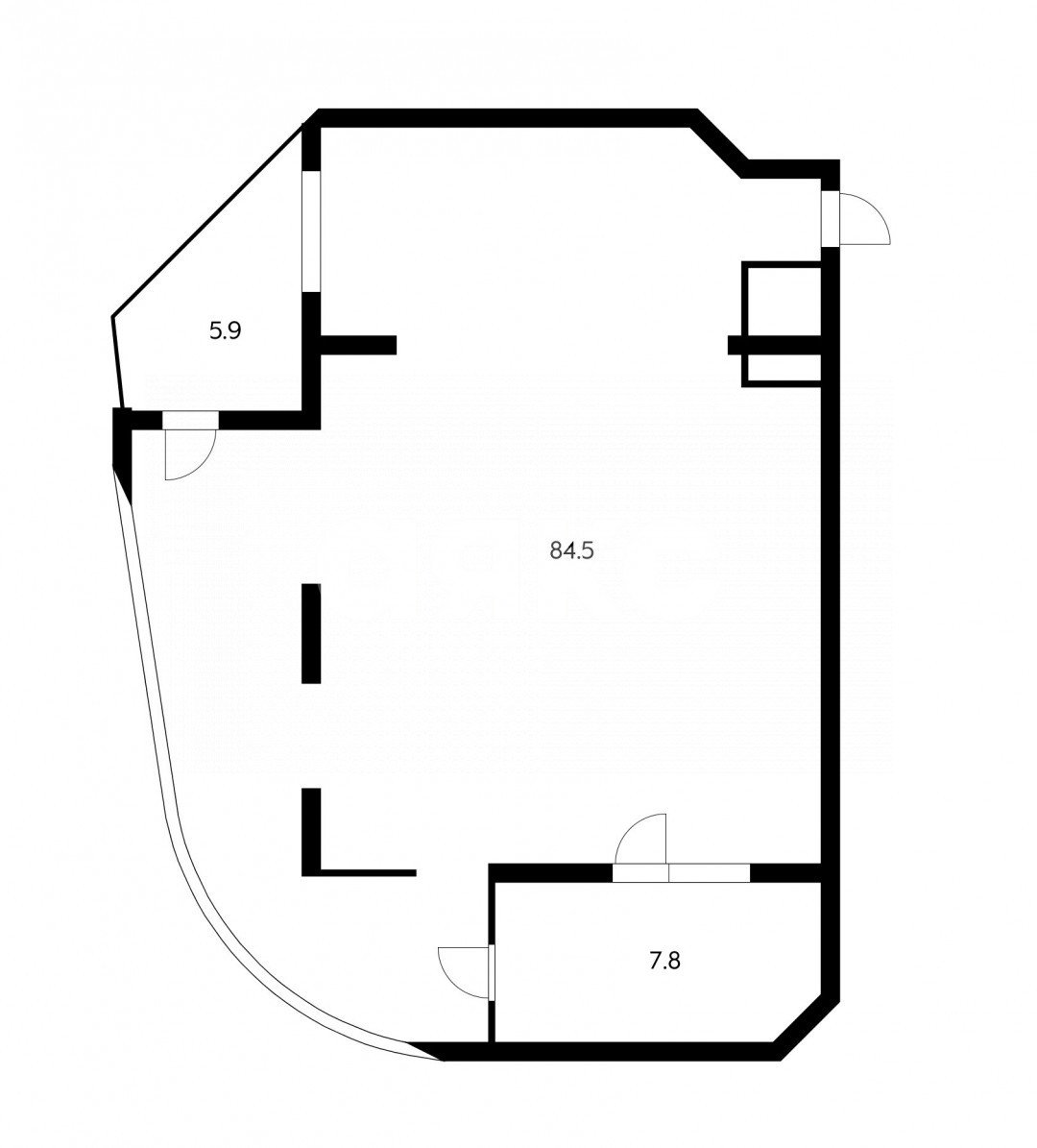 Фото №14: 2-комнатная квартира 84 м² - Сочи, р. Центральный, ул. Первомайская, 19
