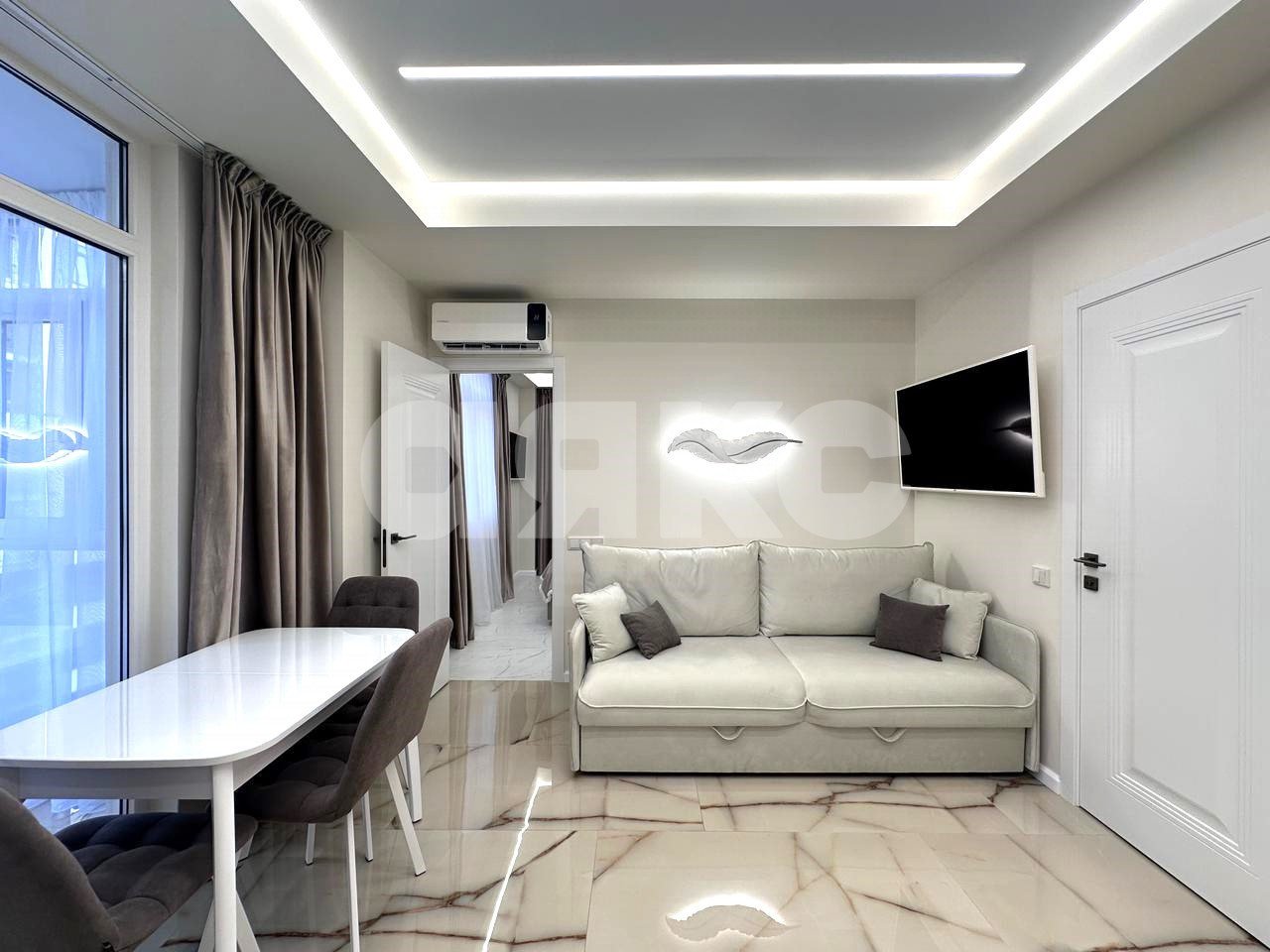 Фото №8: 1-комнатная квартира 39 м² - Сочи, Центральный, Донская, мкр. жилой комплекс Новая Заря, ул. Донская, 108А