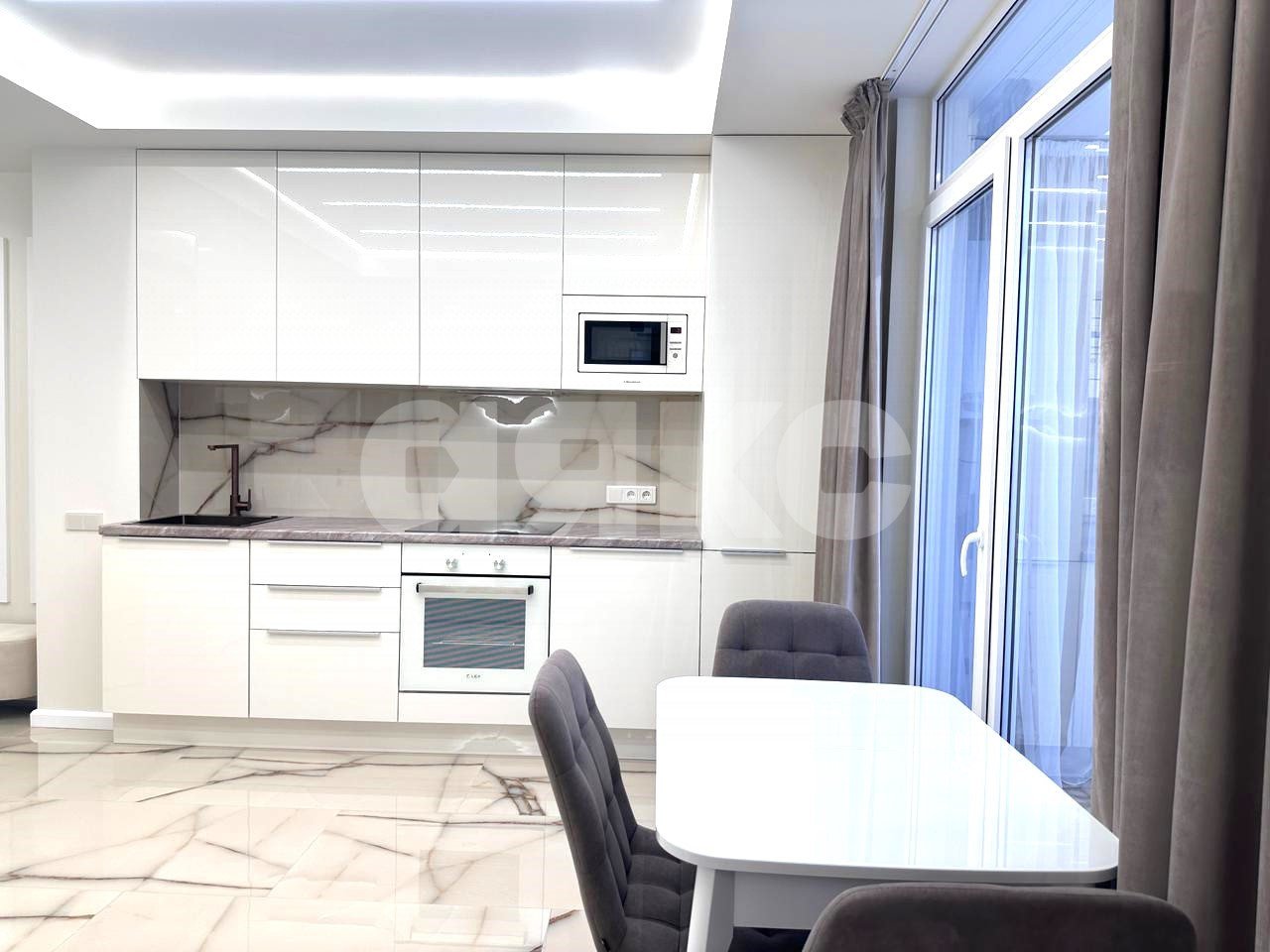 Фото №2: 1-комнатная квартира 39 м² - Сочи, Центральный, Донская, мкр. жилой комплекс Новая Заря, ул. Донская, 108А