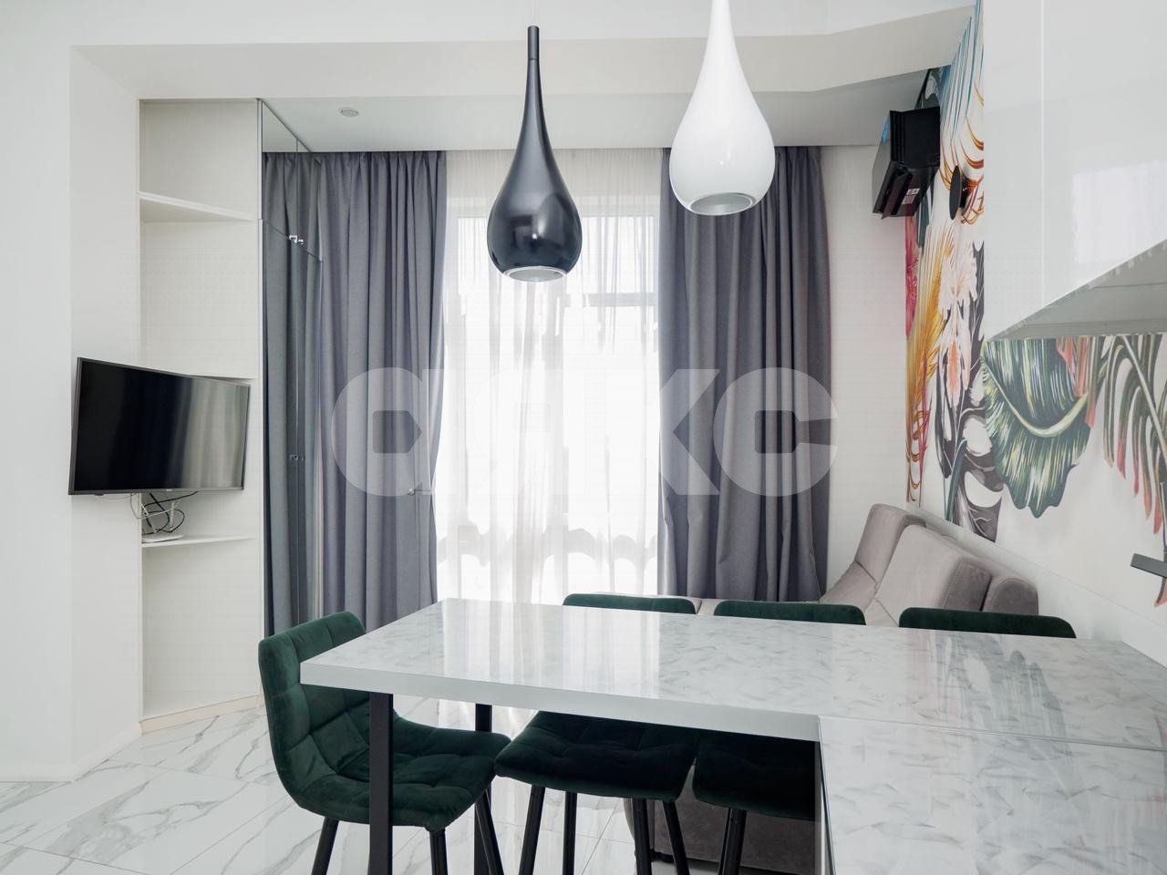 Фото №12: 1-комнатная квартира 34 м² - Сочи, Весёлое, мкр. жилой комплекс Грин Сейл Парк, ул. Весёлая, 82/1