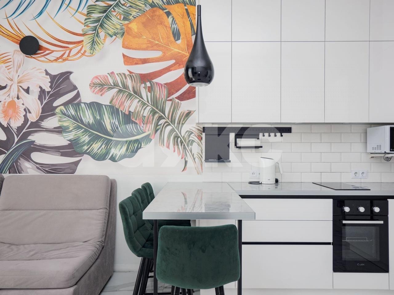 Фото №15: 1-комнатная квартира 34 м² - Сочи, Весёлое, мкр. жилой комплекс Грин Сейл Парк, ул. Весёлая, 82/1