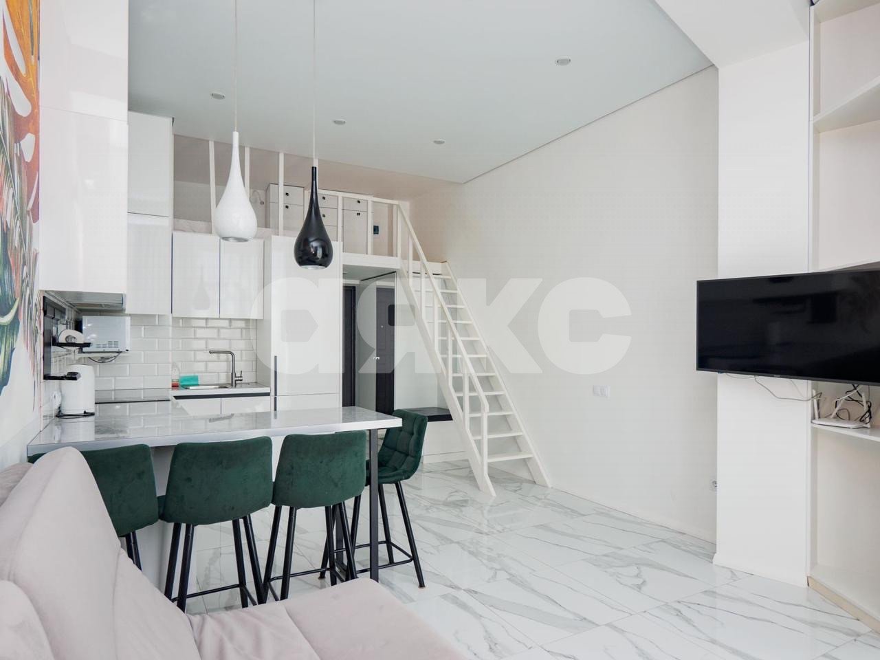 Фото №4: 1-комнатная квартира 34 м² - Сочи, Весёлое, мкр. жилой комплекс Грин Сейл Парк, ул. Весёлая, 82/1