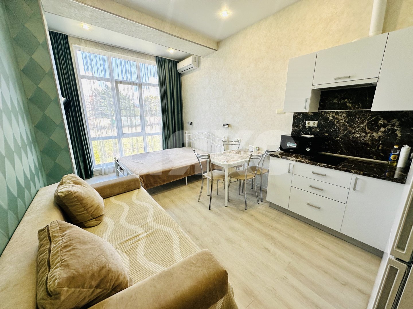 Фото №1: Студия 26 м² - Сочи, Весёлое, мкр. жилой комплекс Грин Сейл Парк, ул. Весёлая, 82/1