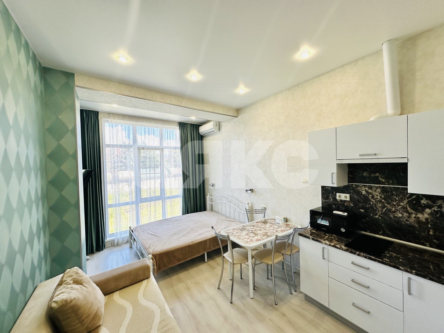 Фото №6: Студия 26 м² - Сочи, Весёлое, мкр. жилой комплекс Грин Сейл Парк, ул. Весёлая, 82/1