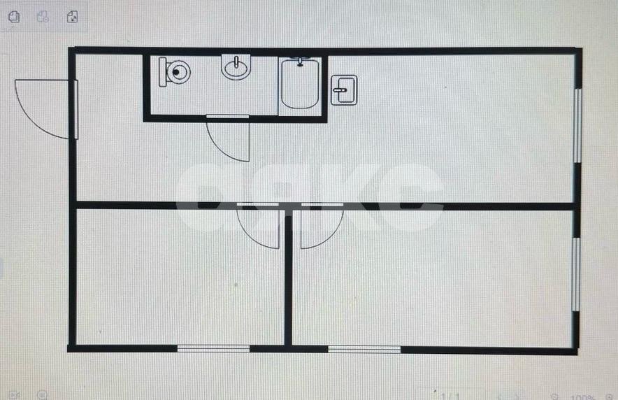 Фото №9: 2-комнатная квартира 42 м² - Сочи, Центральный, мкр. Донская, ул. Гончарова, 7
