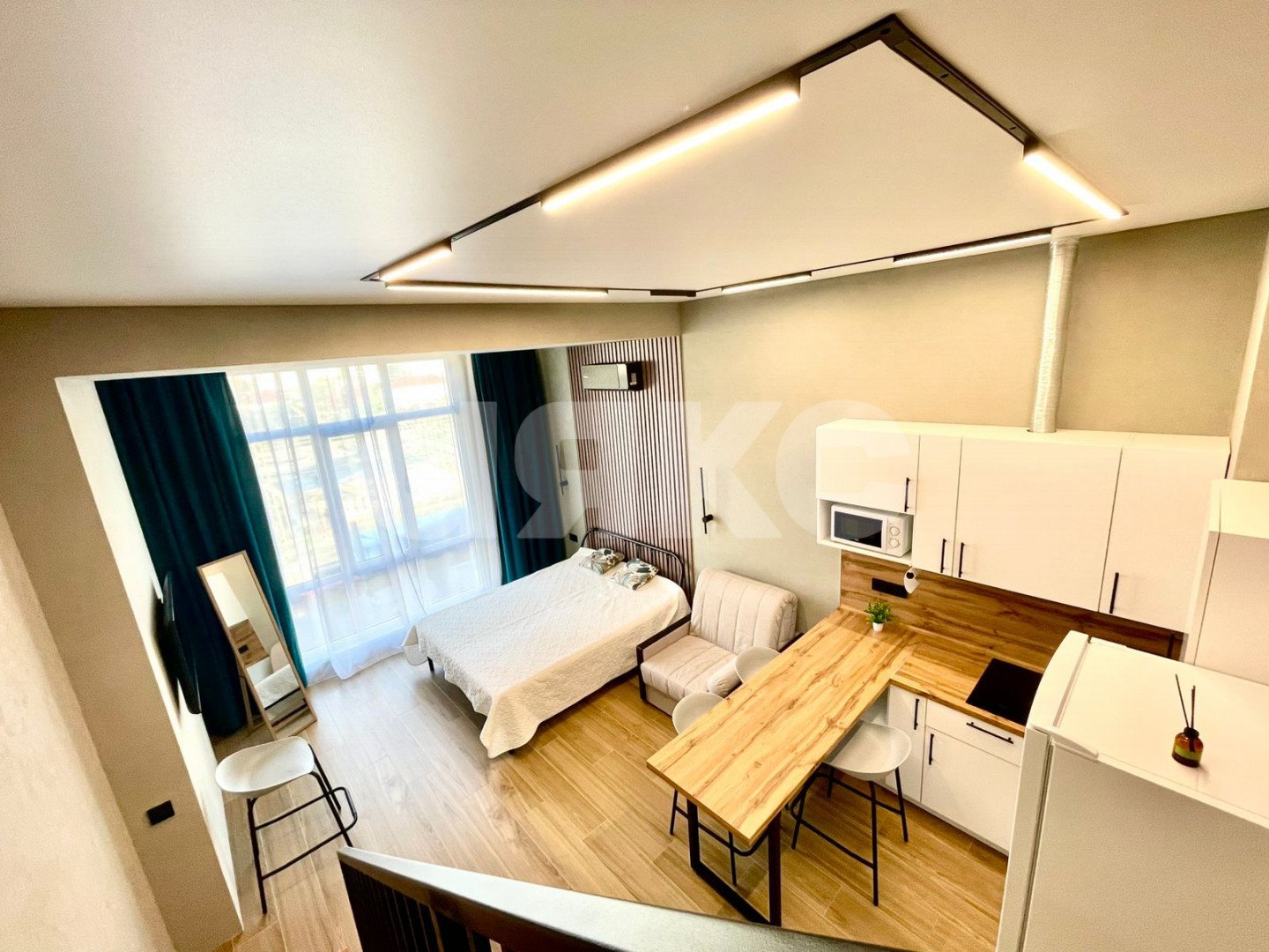 Фото №1: Студия 40 м² - Сочи, Весёлое, жилой комплекс Грин Сейл Парк, Весёлое, мкр. жилой комплекс Грин Сейл Парк, ул. Весёлая, 82/1