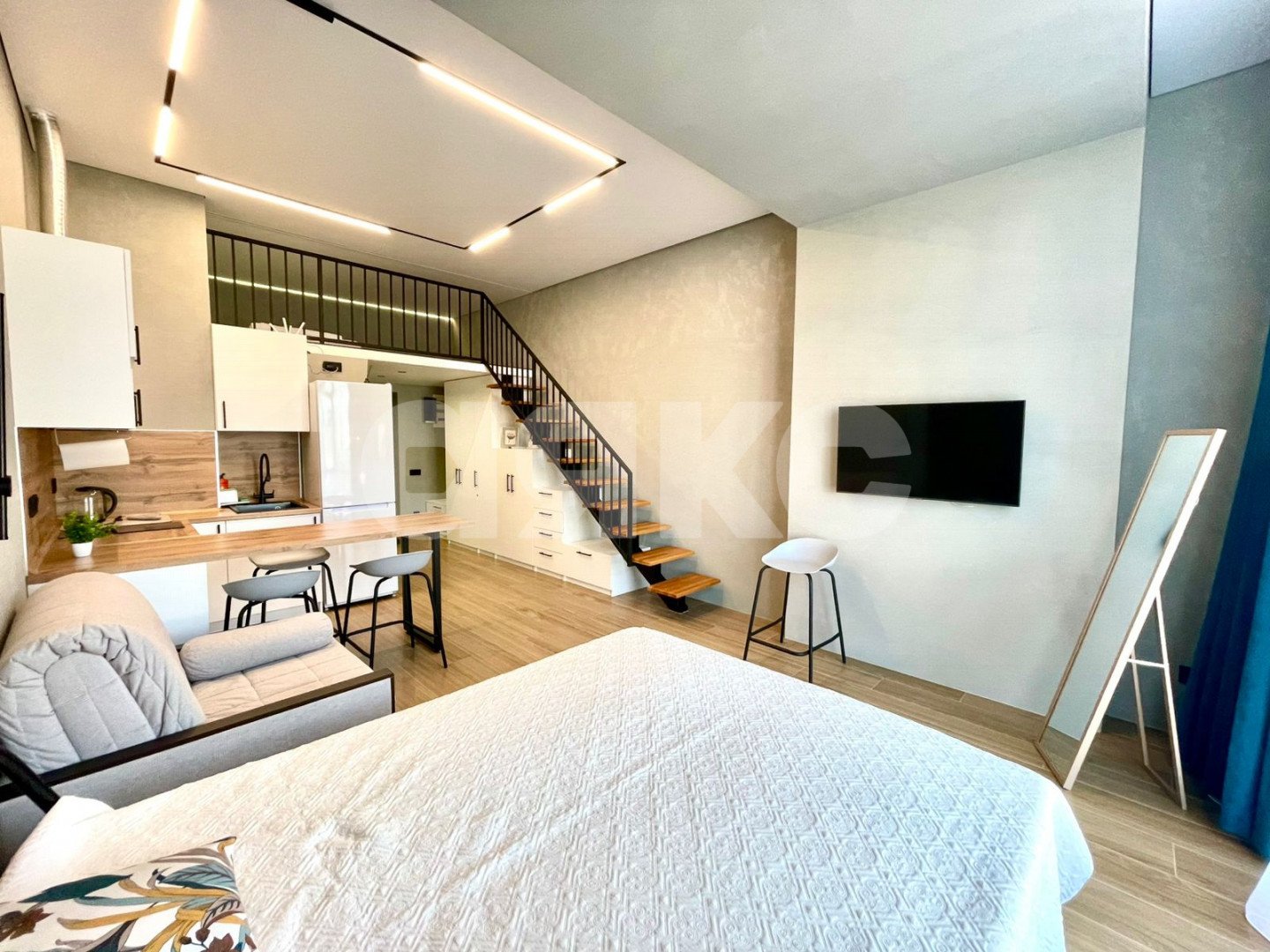 Фото №2: Студия 40 м² - Сочи, Весёлое, жилой комплекс Грин Сейл Парк, Весёлое, мкр. жилой комплекс Грин Сейл Парк, ул. Весёлая, 82/1