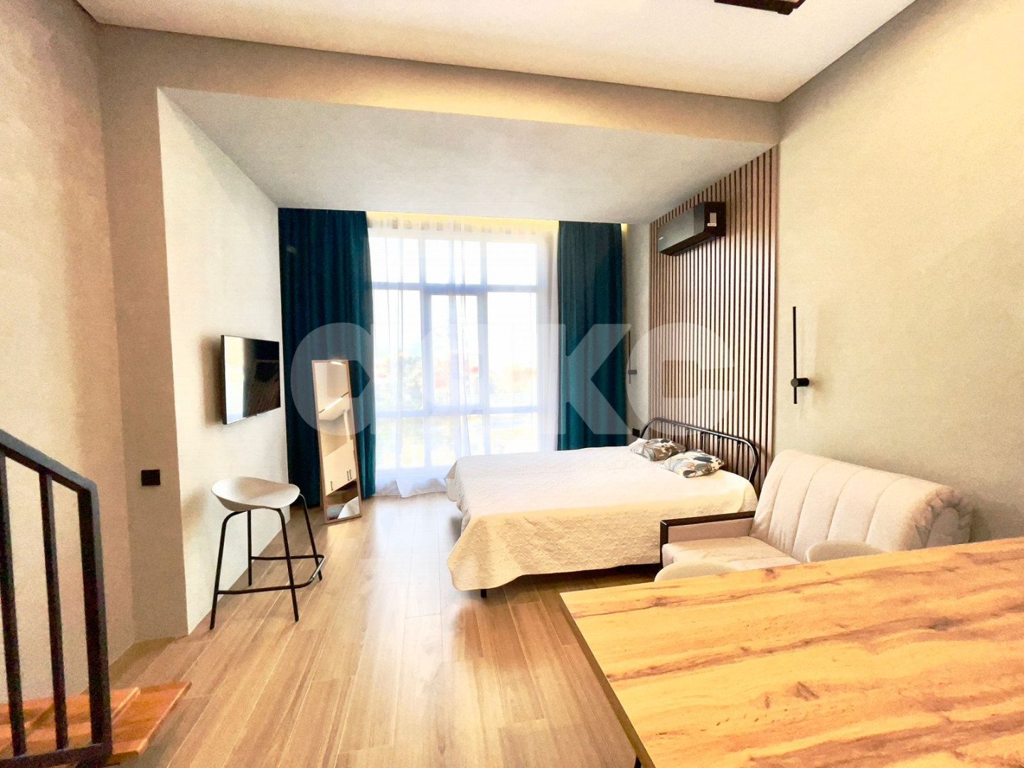 Фото №3: Студия 40 м² - Сочи, Весёлое, жилой комплекс Грин Сейл Парк, Весёлое, мкр. жилой комплекс Грин Сейл Парк, ул. Весёлая, 82/1