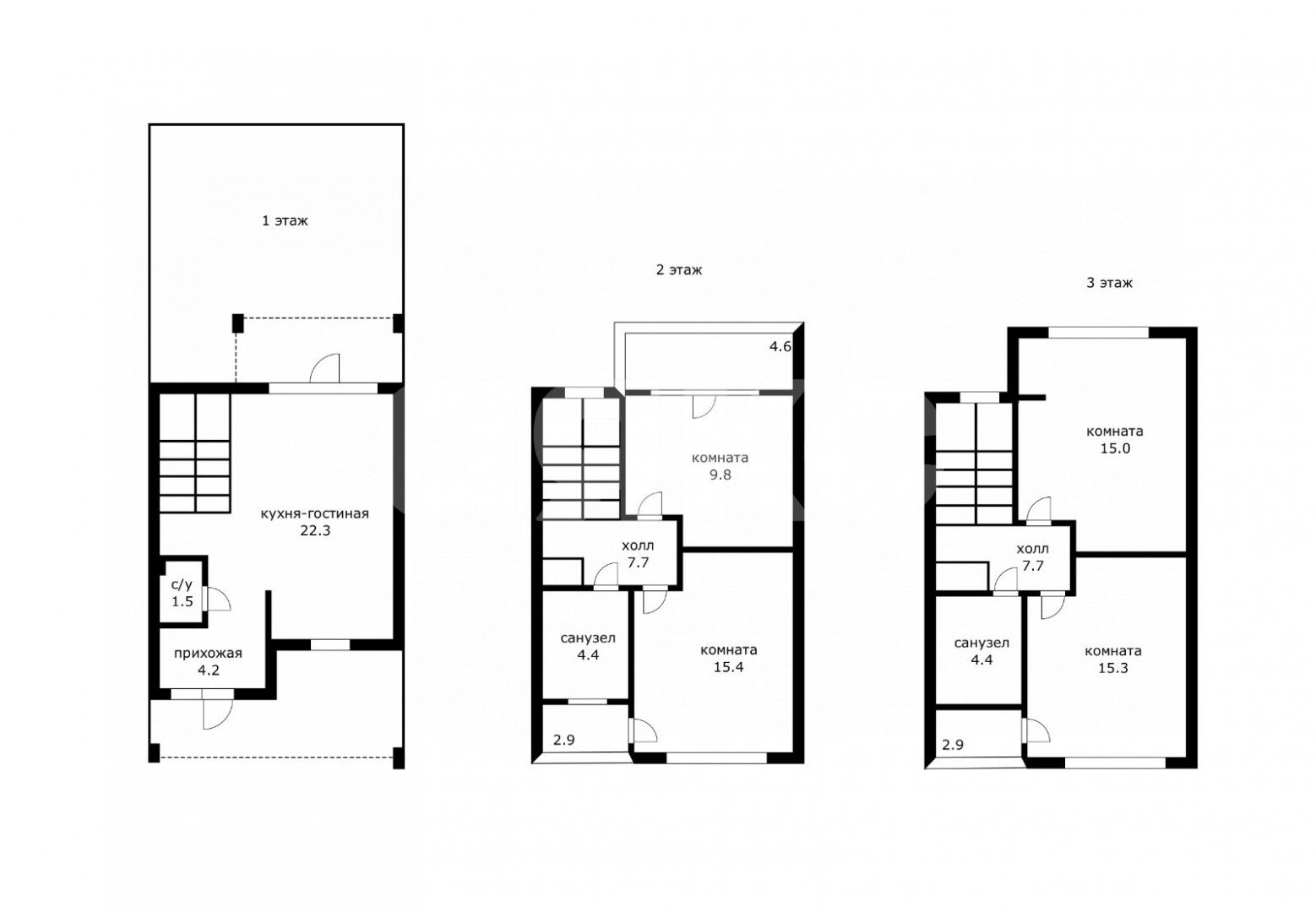Фото №16: Таунхаус 118 м² + 1 сот. - Пластунка, р. Хостинский, ул. Джапаридзе