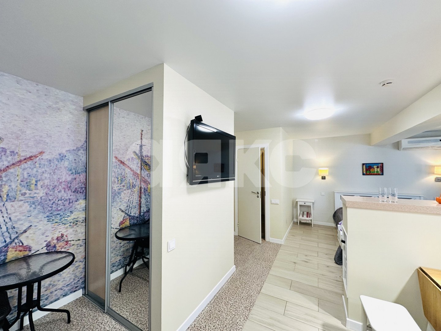 Фото №3: Студия 36 м² - Дагомыс, Лазаревский, мкр. жилой комплекс Меридиан, ул. Ленинградская, 7Ак4