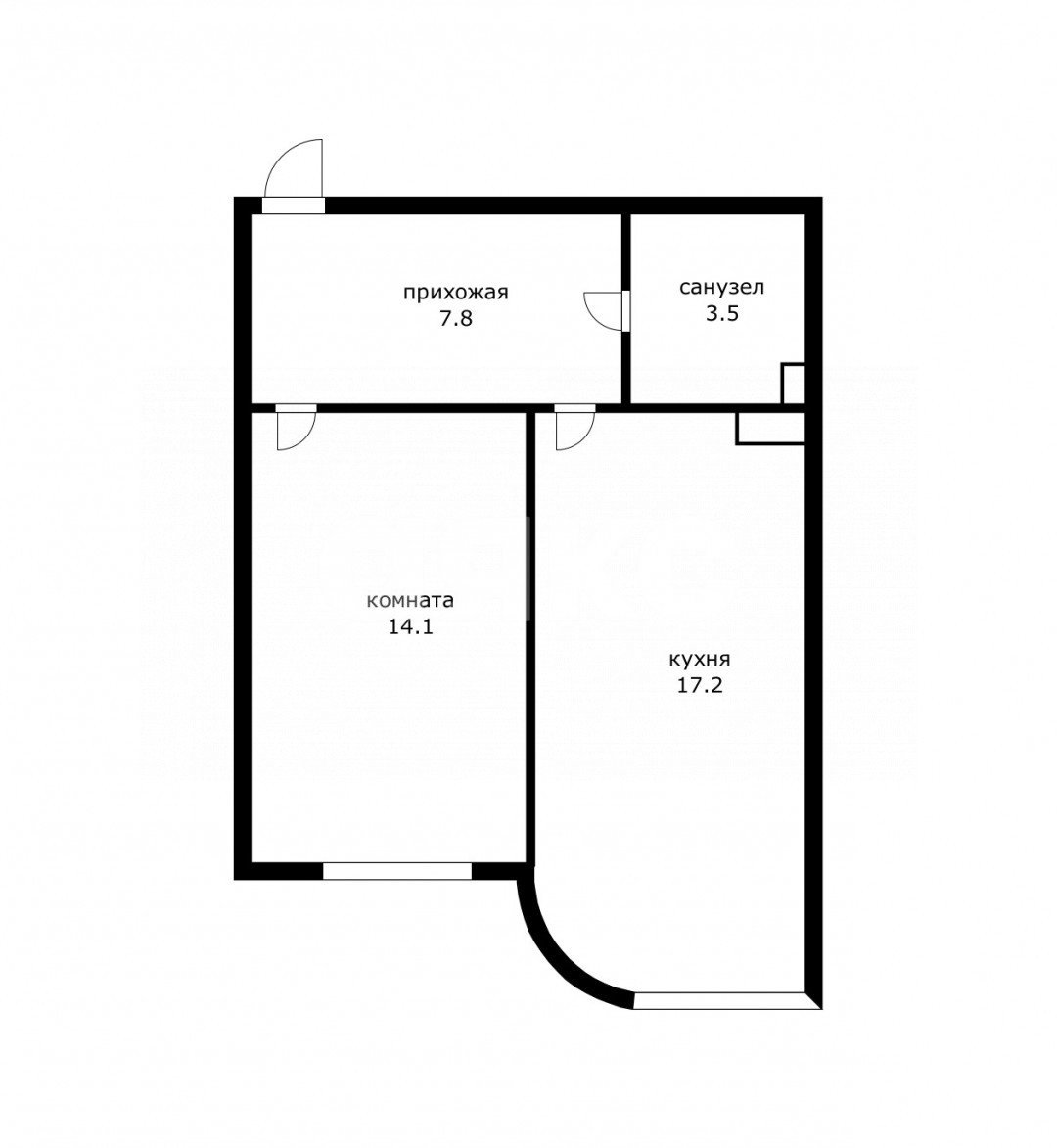Фото №7: 1-комнатная квартира 43 м² - Сочи, Центральный, мкр. КСМ, ул. Пластунская, 167/13