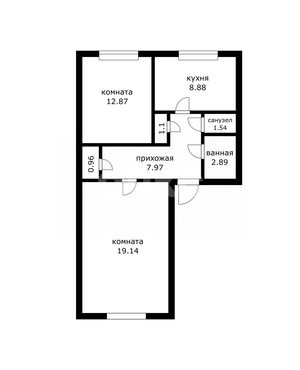 Фото №21: 2-комнатная квартира 54 м² - Сочи, р. Центральный, ул. Горького, 38