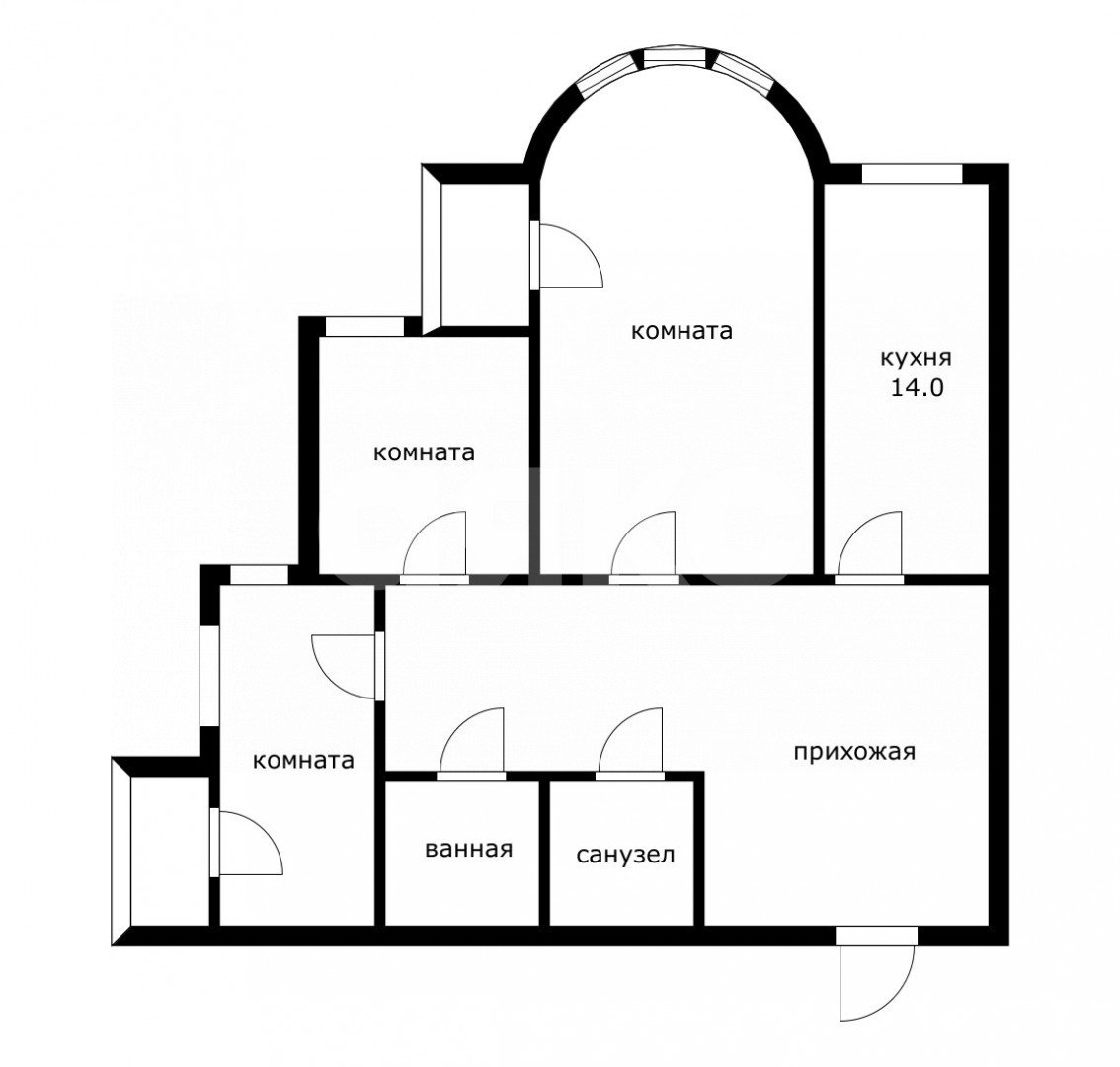 Фото №19: 3-комнатная квартира 123 м² - Сочи, р. Центральный, ул. Войкова, 35