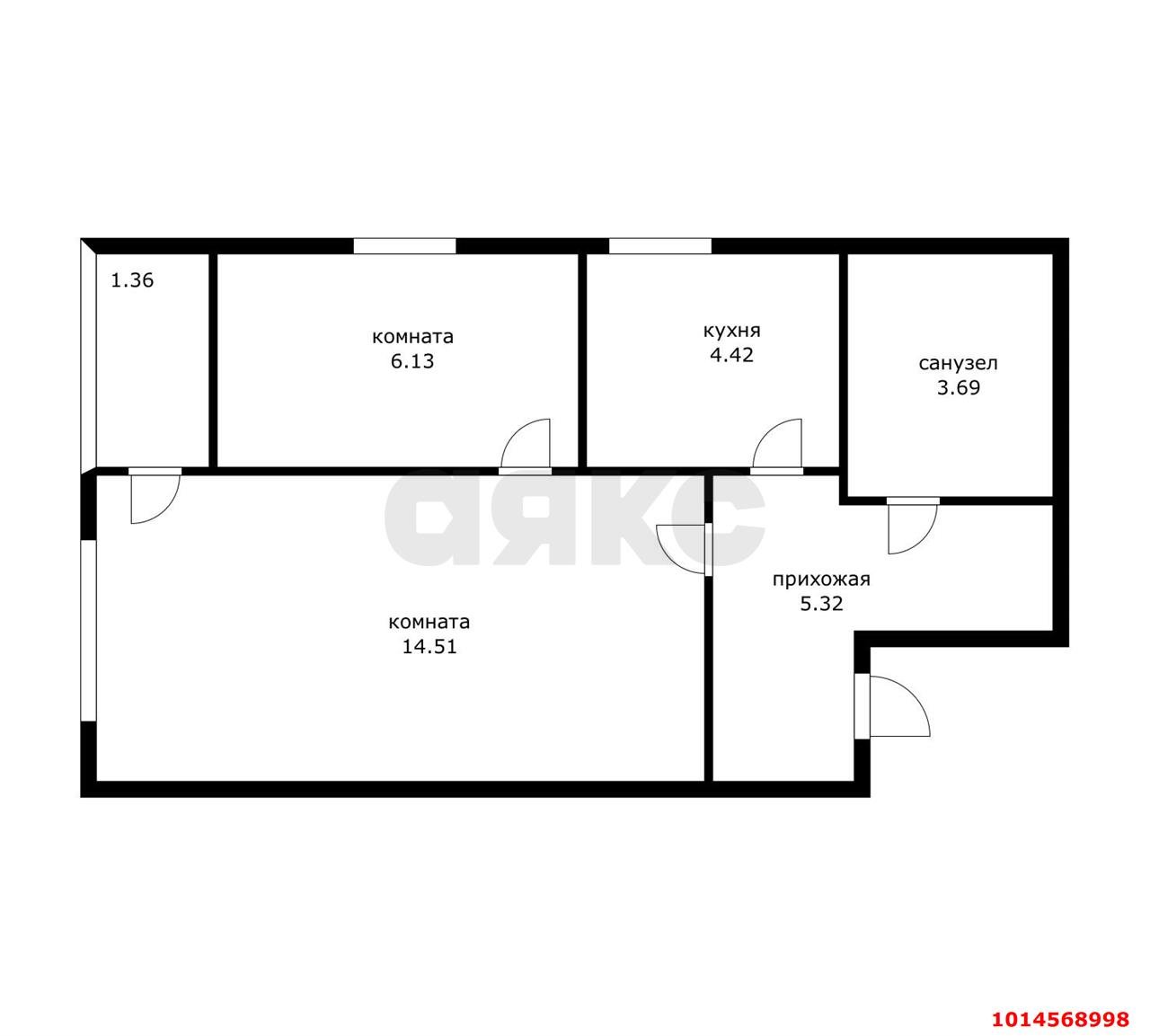 Фото №19: 1-комнатная квартира 40 м² - Сочи, Центральный, Заречный, мкр. жилой комплекс Южный Парк, ул. Пластунская, 104Бк2