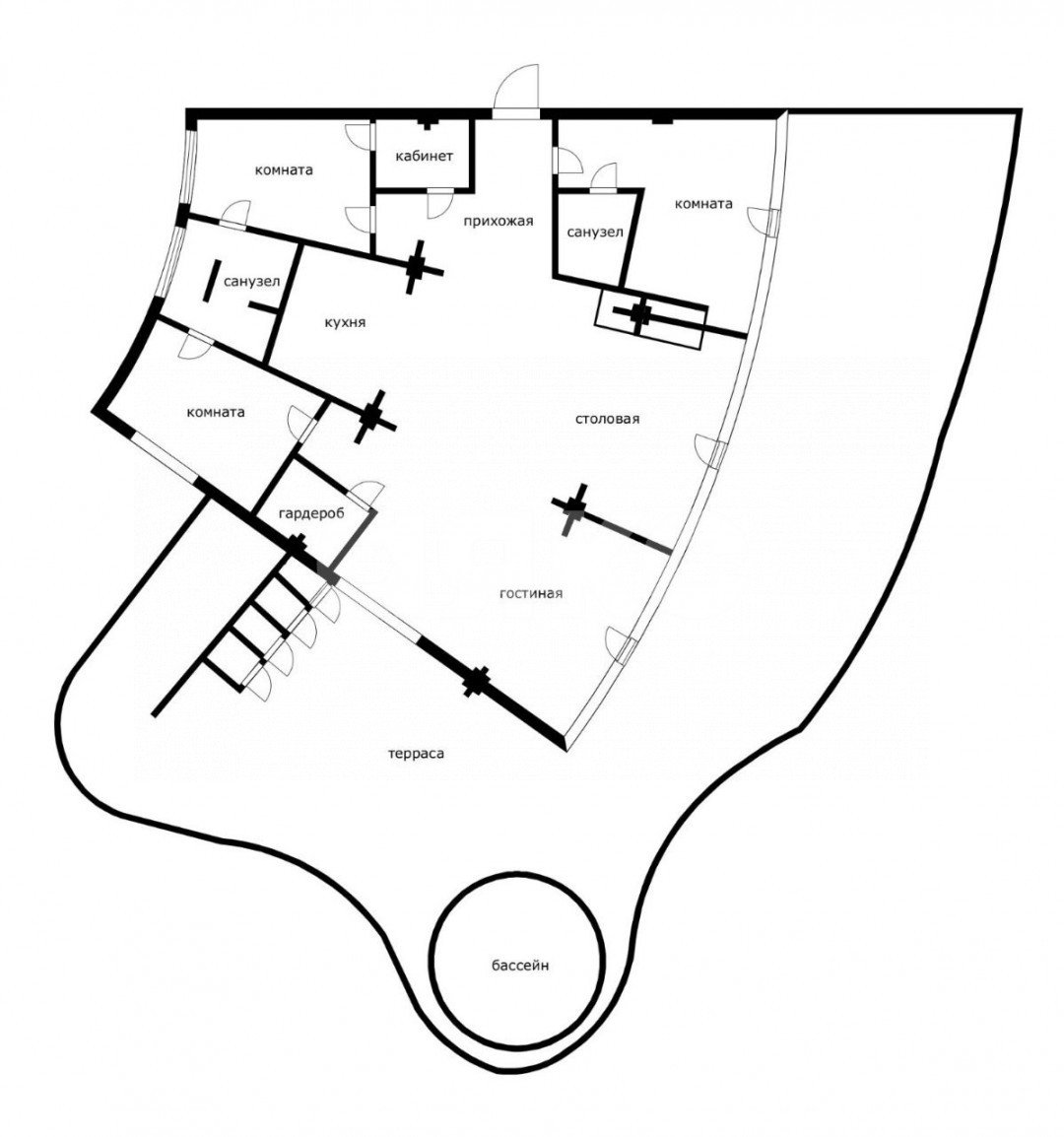 Фото №27: 4-комнатная квартира 580 м² - Сочи, Хостинский, мкр. Светлана, ул. Депутатская, 2