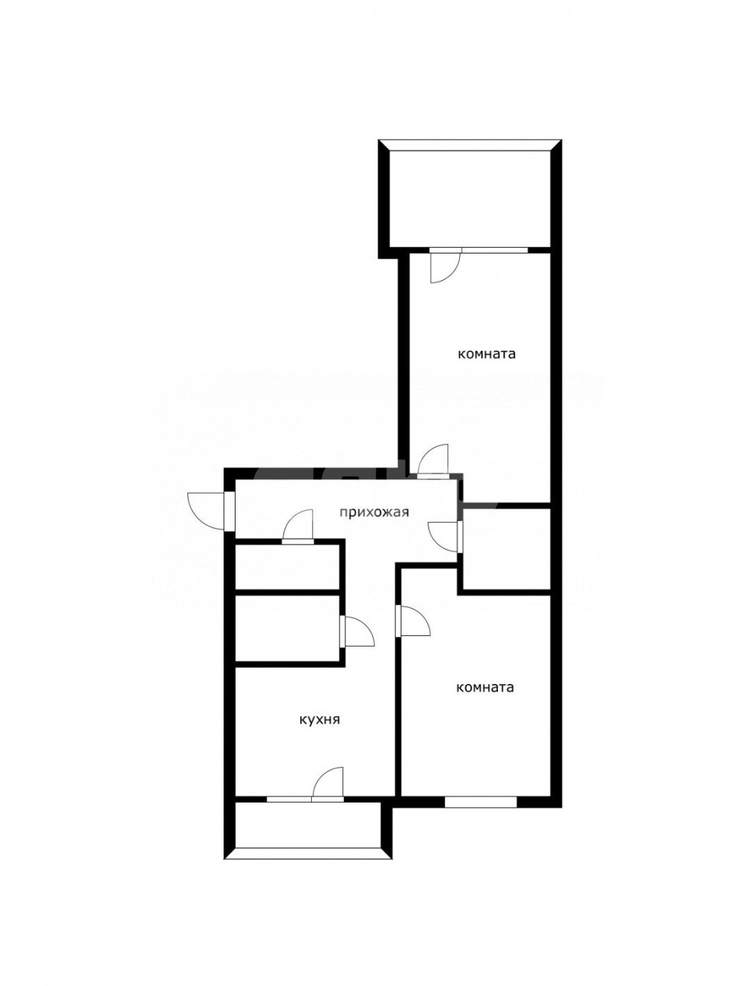 Фото №9: 2-комнатная квартира 46 м² - Сочи, р. Центральный, ул. Островского, 1
