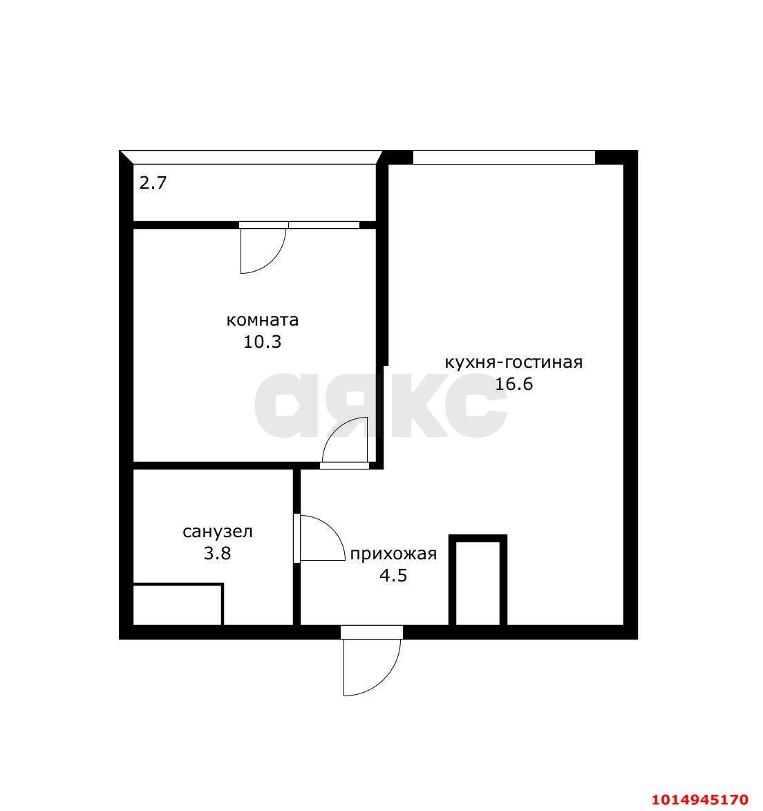 Фото №14: 1-комнатная квартира 34 м² - Сочи, Хостинский, жилой комплекс Сочи Парк, мкр. Бытха, ул. Ясногорская, 16/6к5