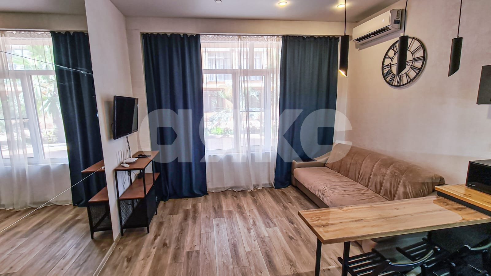 Фото №5: Студия 27 м² - Сочи, Весёлое, жилой комплекс Грин Сейл Парк, Нижнеимеретинская Бухта, Весёлое, мкр. жилой комплекс Грин Сейл Парк, ул. Весёлая, 82/1