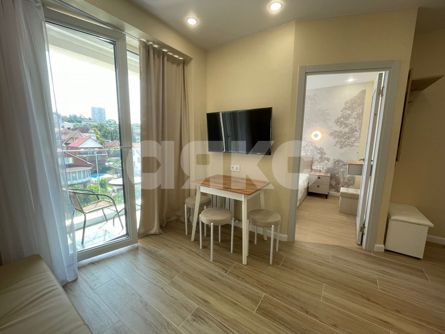 Фото №2: 1-комнатная квартира 31 м² - Сочи, Центральный, Мамайка, мкр. ЖК Море