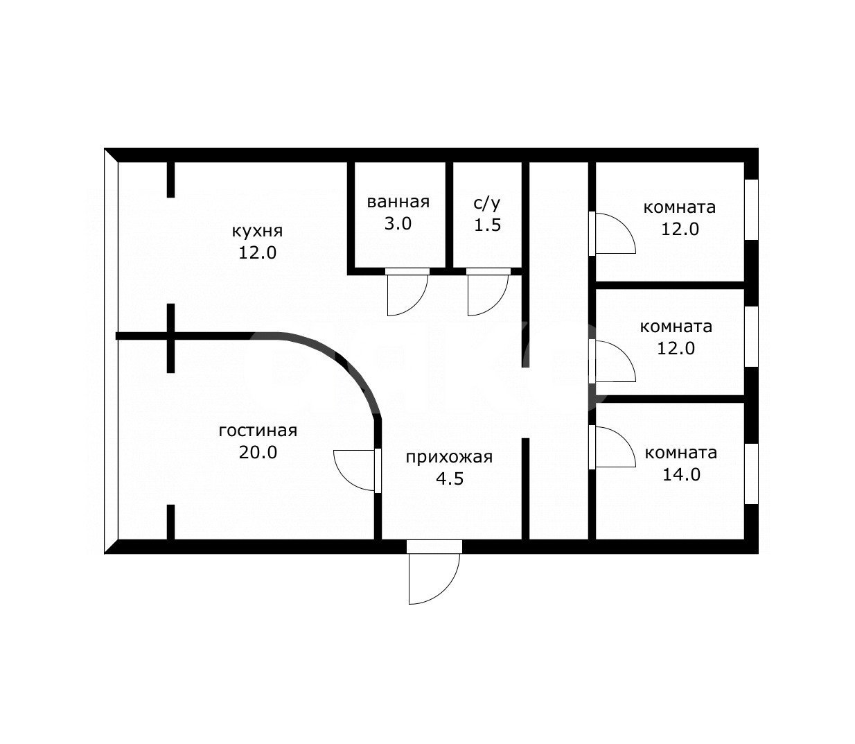 Фото №9: 4-комнатная квартира 81 м² - Дагомыс, р. Лазаревский, ул. Армавирская, 120