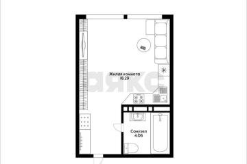 Фото №2: Студия 23 м² - Краснодар, мкр. Черёмушки, 