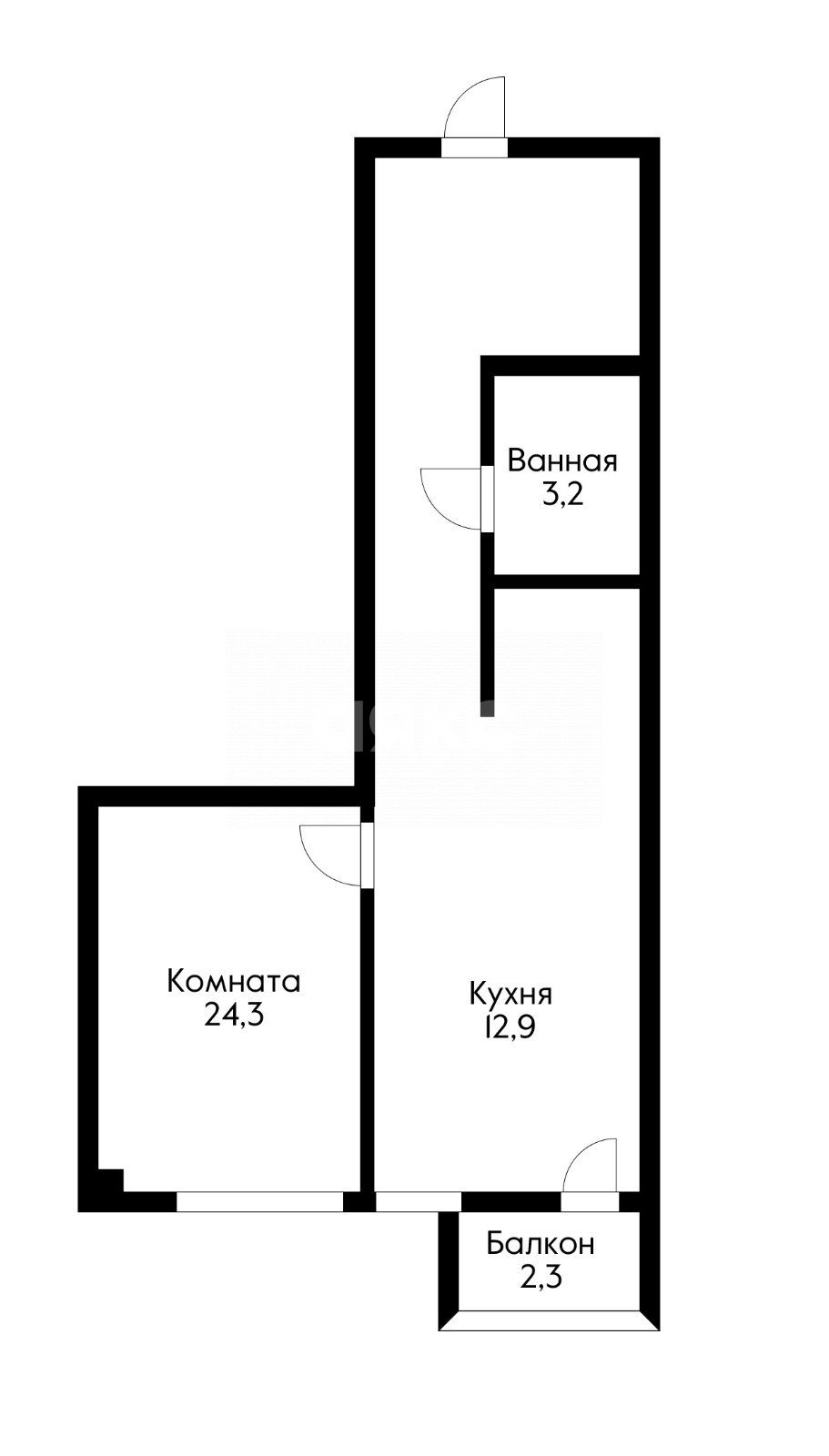 Фото №28: 1-комнатная квартира 40 м² - Сочи, Центральный, мкр. Мамайка, ул. Загородная, 5/7