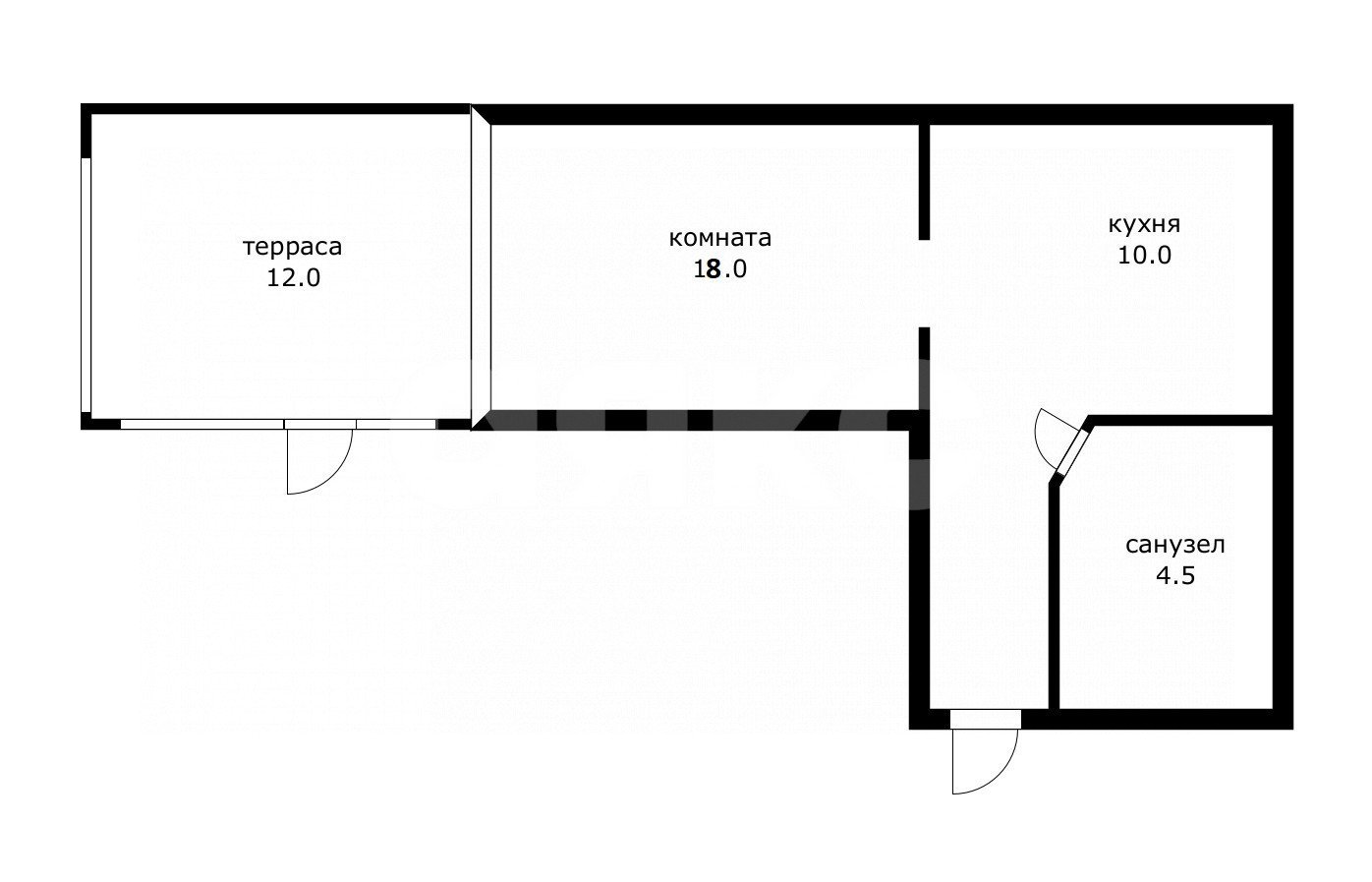 Фото №15: 1-комнатная квартира 33 м² - Сочи, Центральный, мкр. Заречный, ул. Вишнёвая, 10/7