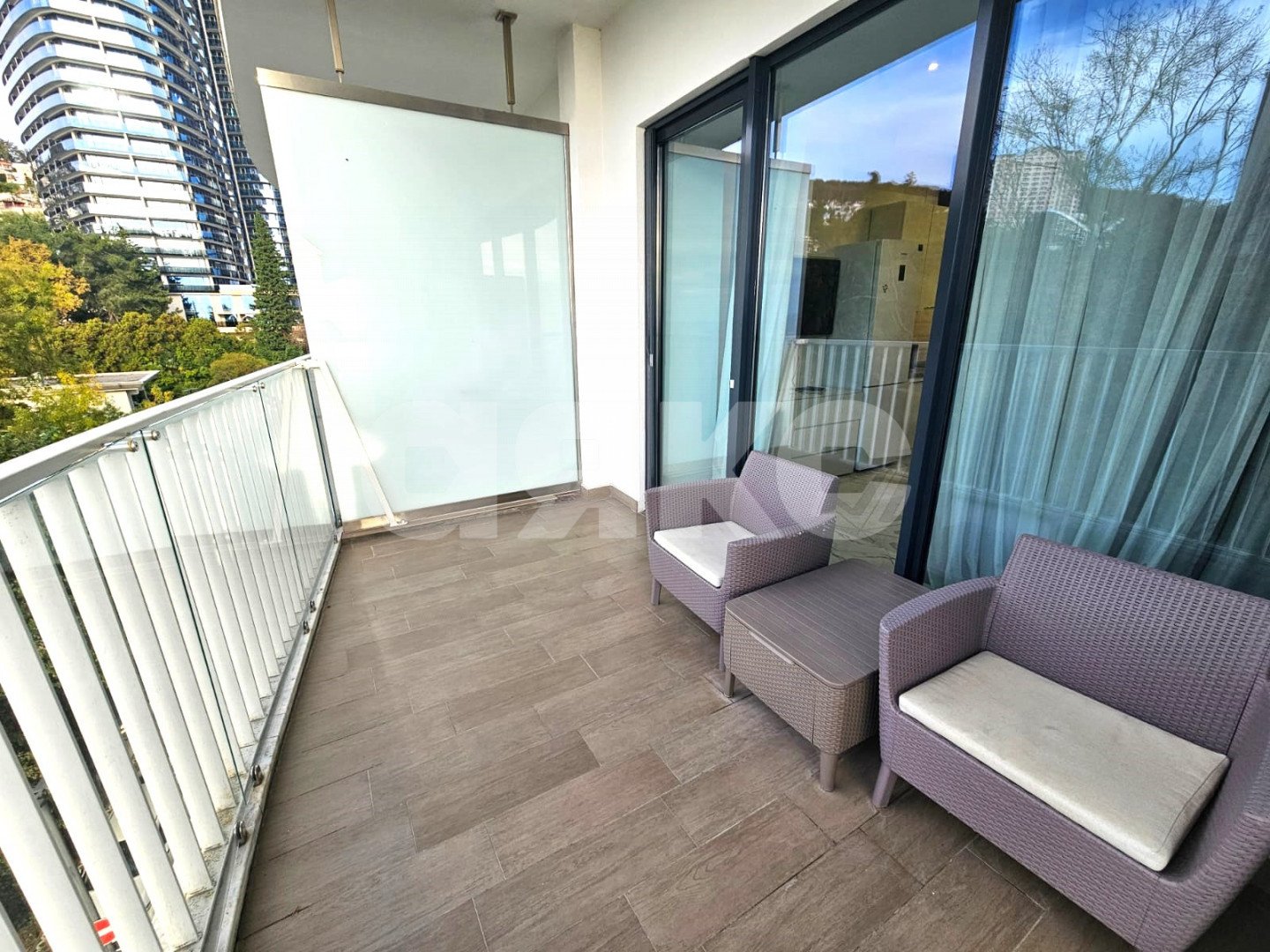 Фото №6: Апартаменты 57 м² - Сочи, Хостинский, Приморье, мкр. жилой комплекс Актёр Гэлакси, пр-кт Курортный, 105