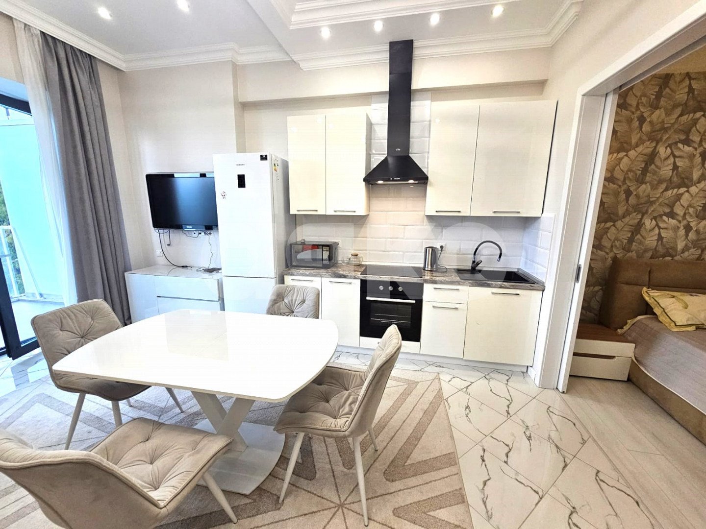 Фото №4: Апартаменты 57 м² - Сочи, Хостинский, Приморье, мкр. жилой комплекс Актёр Гэлакси, пр-кт Курортный, 105