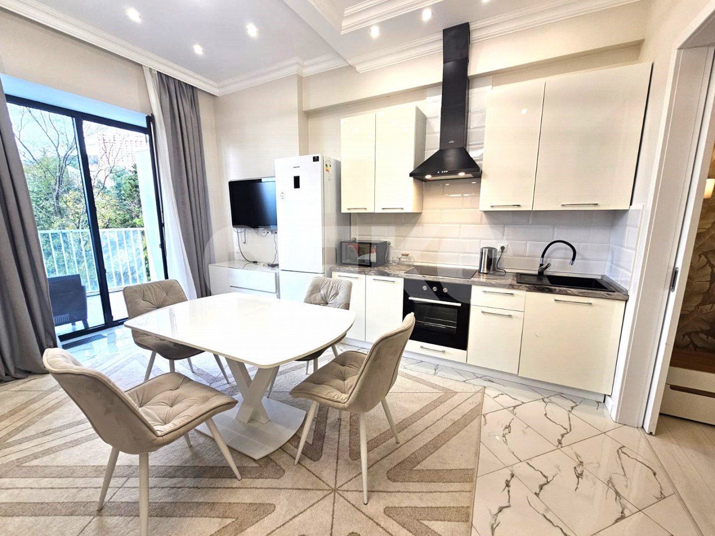 Фото №3: Апартаменты 57 м² - Сочи, Хостинский, Приморье, мкр. жилой комплекс Актёр Гэлакси, пр-кт Курортный, 105