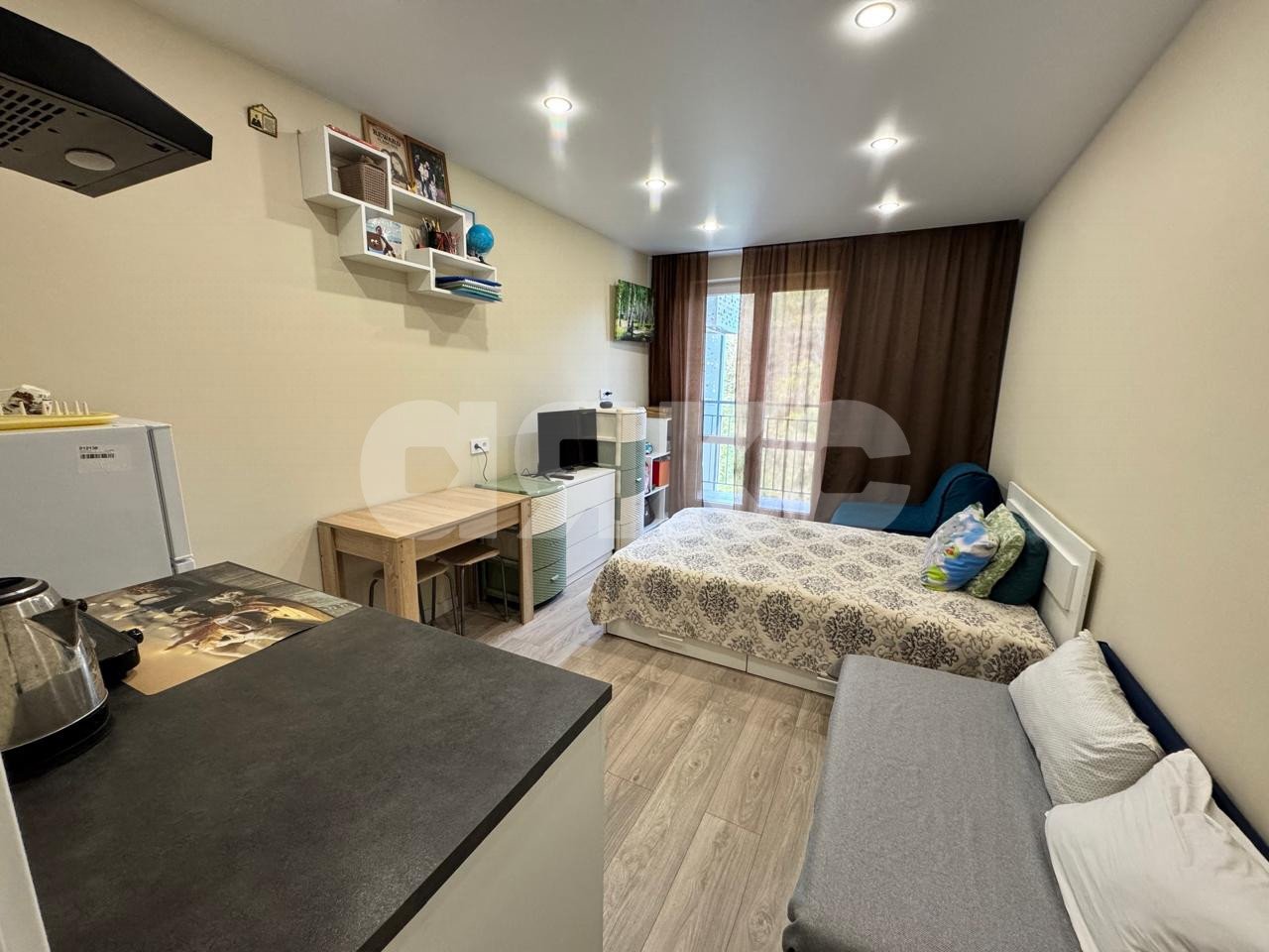 Фото №1: Студия 25 м² - Сочи, Кудепста, жилой комплекс Летний, Адлерский, ж/р Хоста, ул. Искры, 88