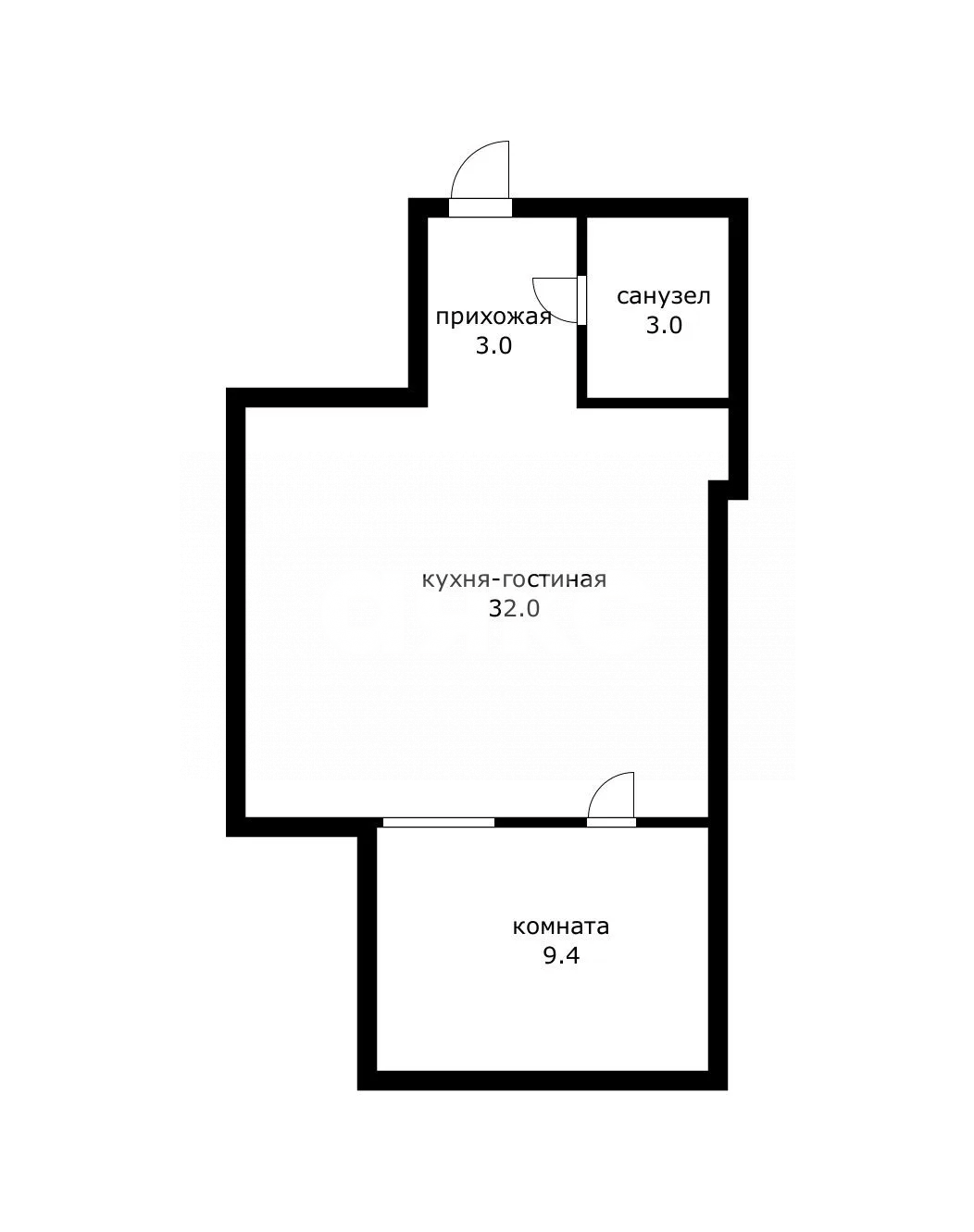Фото №7: 1-комнатная квартира 44 м² - Сочи, Центральный, мкр. Новый Сочи, ул. Калужская, 28/2