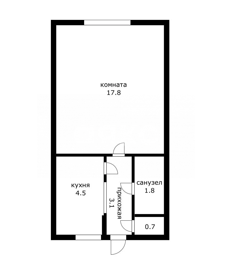 Фото №10: 1-комнатная квартира 27 м² - Сочи, Центральный, мкр. Гагарина, ул. Гагарина, 32