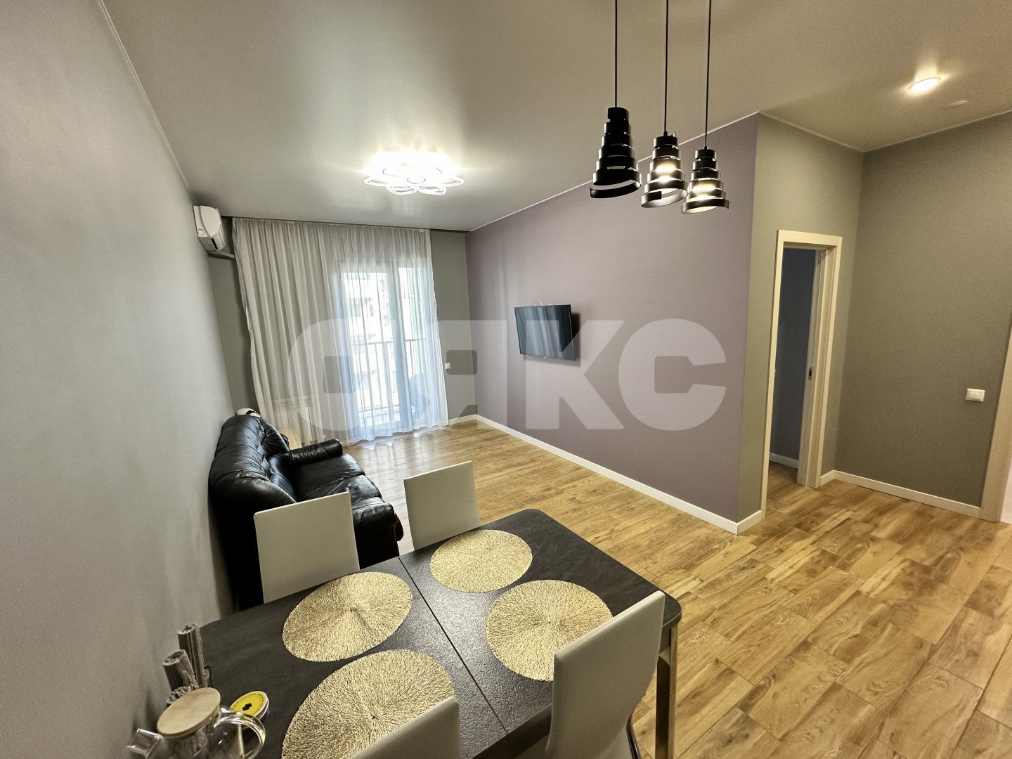 Фото №2: 1-комнатная квартира 53 м² - Сочи, Новый Сочи, р. Центральный, ул. Санаторная, 65/2