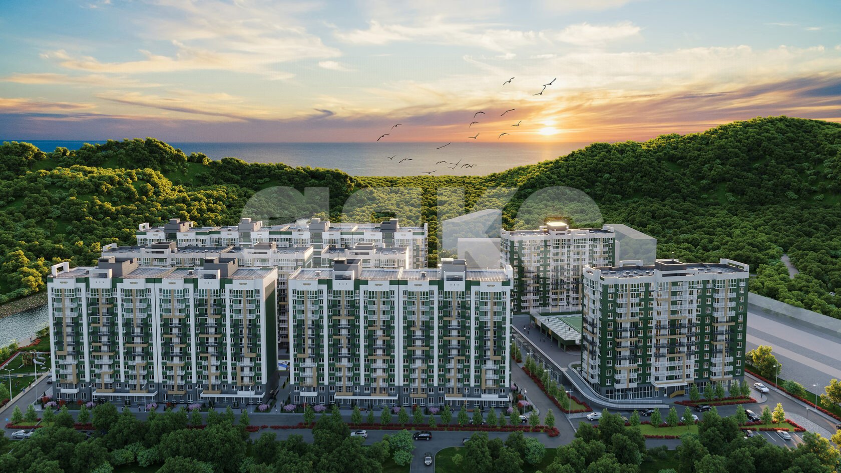 Фото №1: Студия 22 м² - Сочи, Адлерский, Кудепста, мкр. жилой комплекс Флора, ул. Искры, 66/9к7